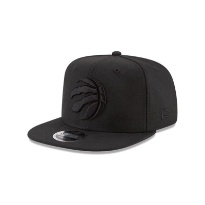 Toronto Raptors Gorra | New Era NBA Black On Black High Crown 9fifty Snapback Cap Mexico - Negros